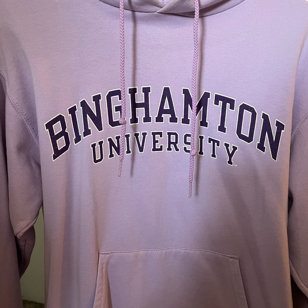 Binghamton University Champion Size Small Lavender Hoodie